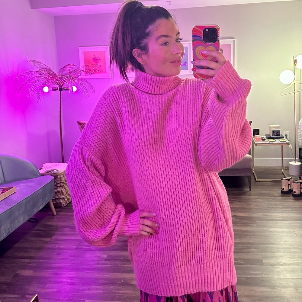 Missguided | Long Sleeved Turtleneck Oversized Sweater Medium